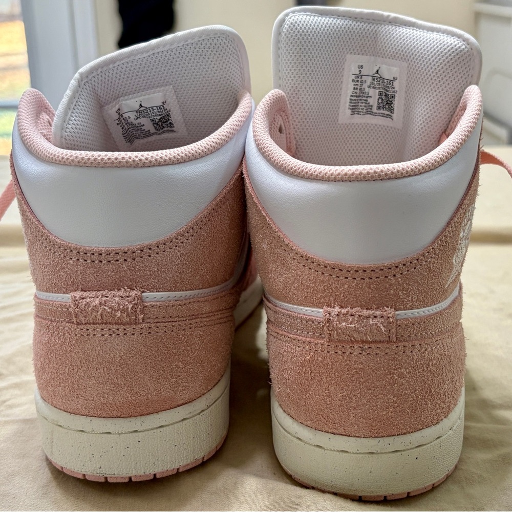 Air Jordan Pink and White Men’s Sneakers - Picture 3 of 7